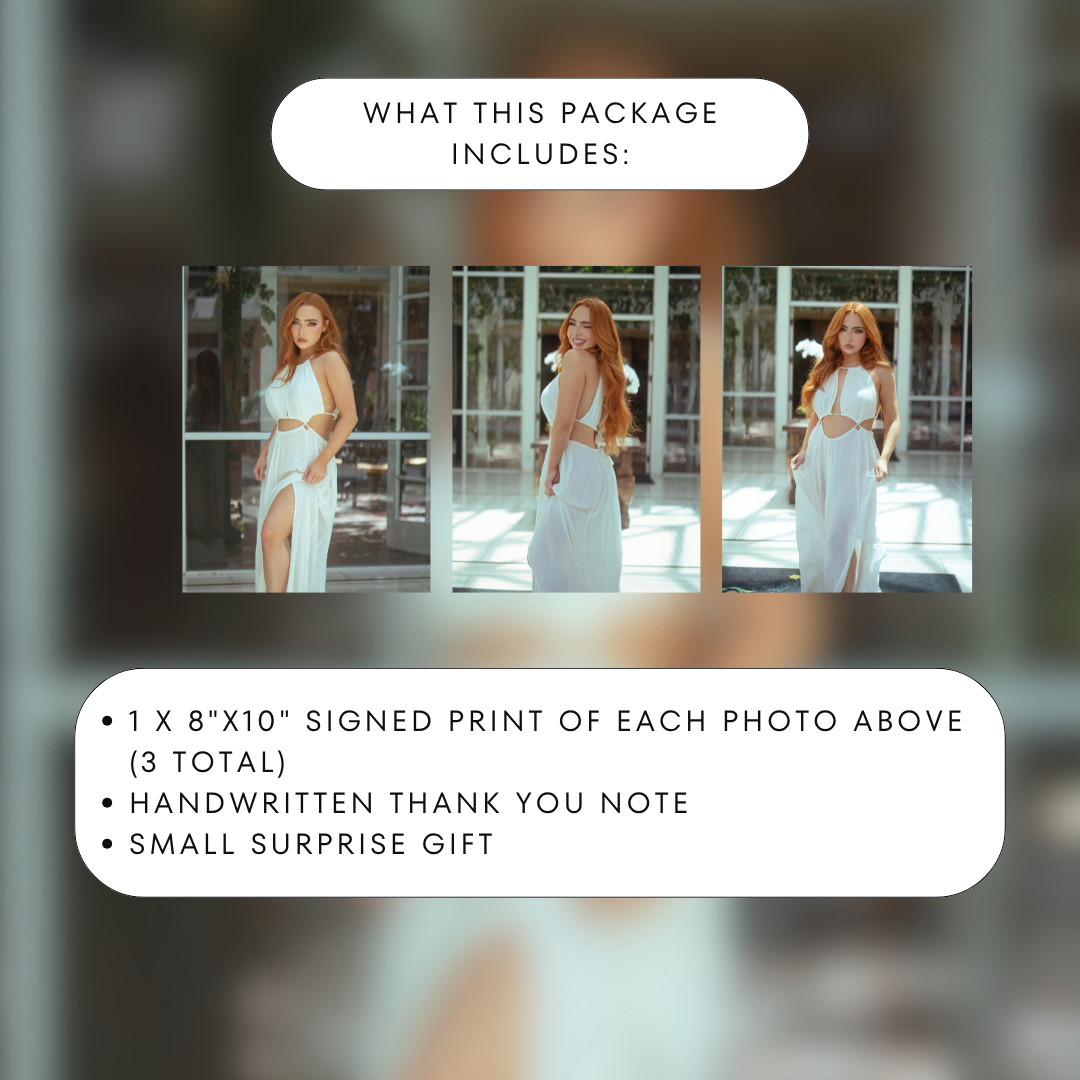 My White Dress Print Package