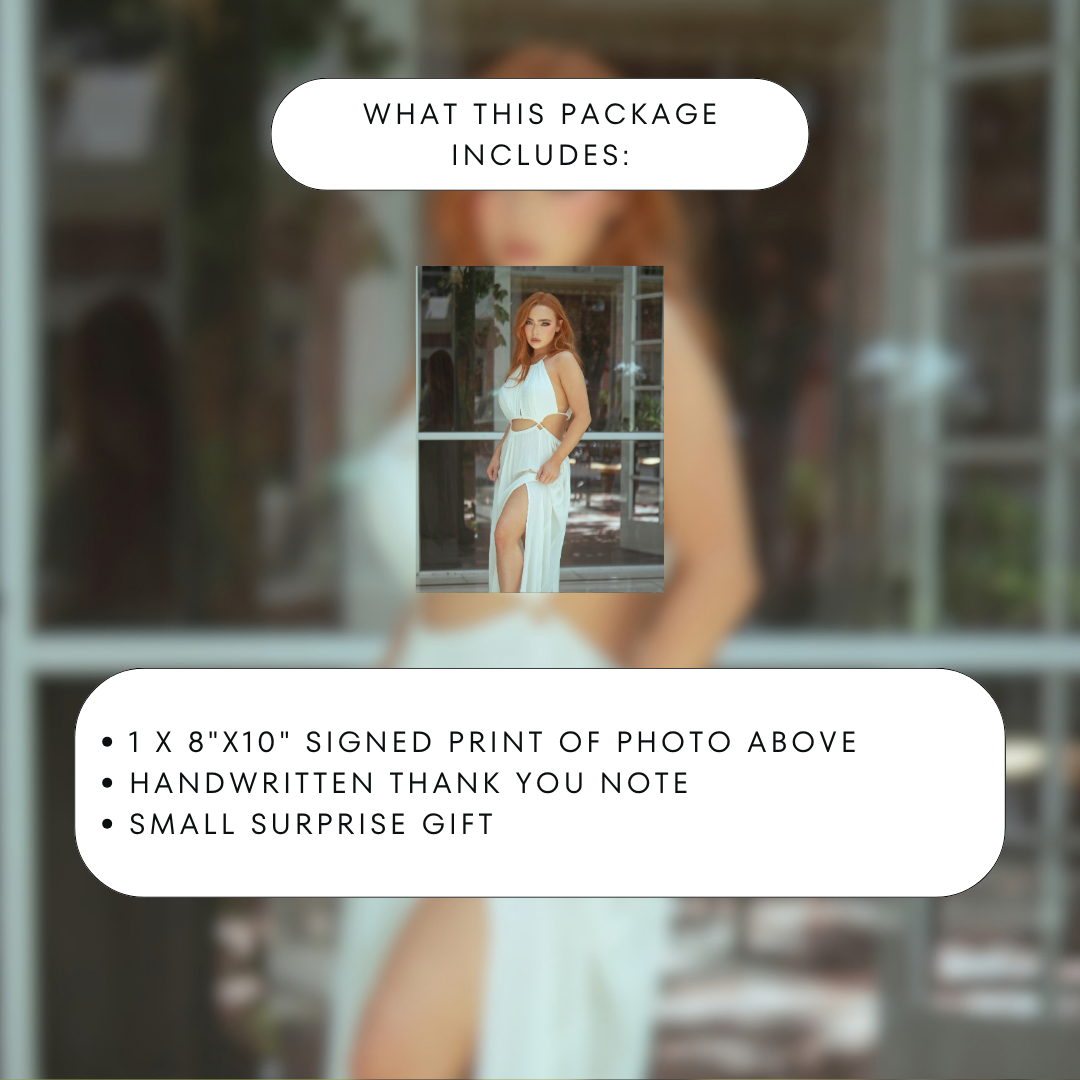My White Dress Print
