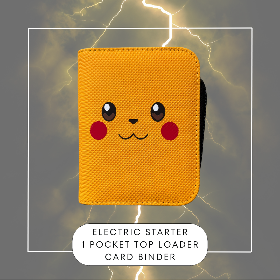 Electric Starter 1 Pocket Card Toploader Binder