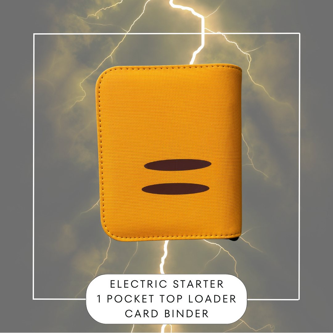 Electric Starter 1 Pocket Card Toploader Binder
