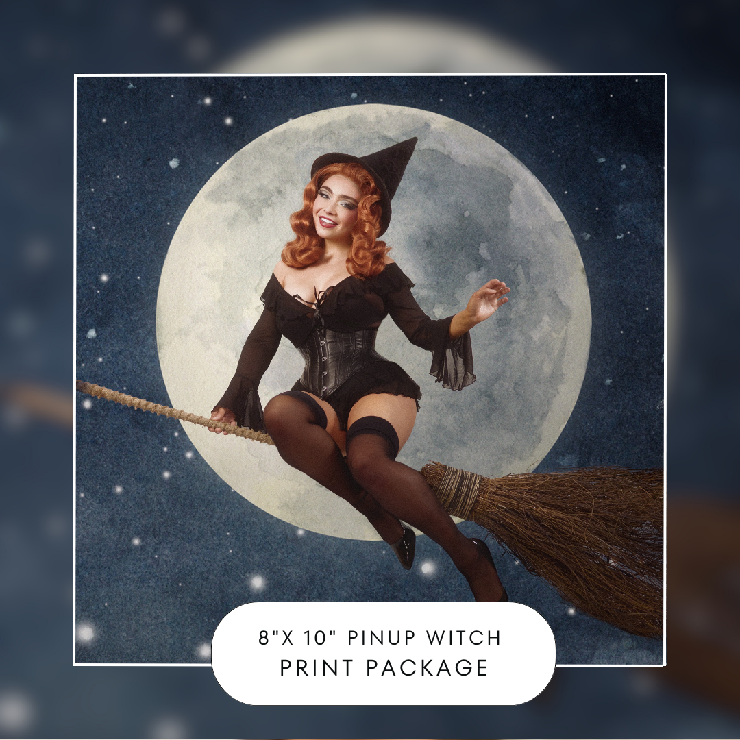 Pinup Witch Print Package